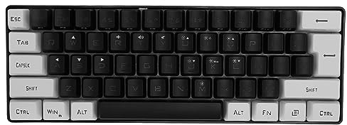 Mini RGB-Tangentbord, 61 Tangenter RGB-bakgrundsbelyst Tangentbord, Mekaniskt Kompakt Tangentbord med 61 Tangenter för PC, Spelare, Maskinskrivare, Resor, Lätt Att Ha med Sig på
