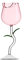 Yunir Wine Glass, Creative Rose Flower Wine Glasses, Crystal Red Wine Glasses, Rose Flower Goblet Wine Glass, Cocktail Juice Glass, for Party Bar Wedding Festival (280ml)