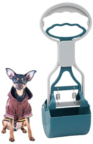 Hundekotschaufel, Kotschaufel für Hunde | Tragbares Werkzeug zum Aufsammeln von Hundekot | Einfach zu bedienender Kotschaufel mit einzigartigem Sägezahn-Design, federförmiger Kotschaufel für große,