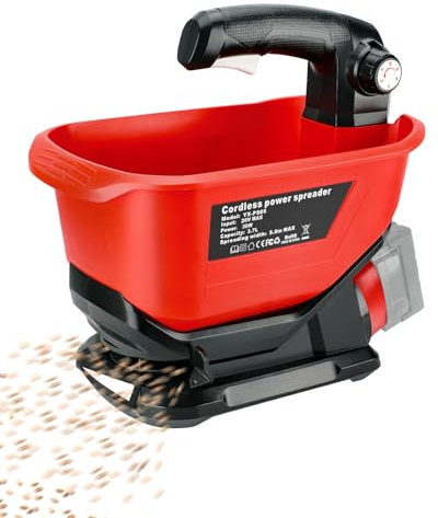 Adisipsoarin Seed Spreader for Milwaukee M18 18v Battery,Handheld Fertilizer Spreader for Lawns,Available Year-Round,Grass Seeds,Fertilizer,Rock Salt and Ice Melt(Battery Not Included)