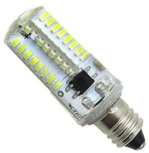 YSJX Lighting, Confezione da 10 lampadine LED Crystal Light AC220V E11 2W dimmerabili LED Silica Gel Lampadine dimmerabili(Warm White)