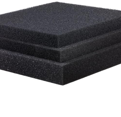 IGGLL Spugne filtranti for Acquario, Filtro in Cotone, Pratico Filtro in Spugna for Acquario, laghetto, Nero, Diverse Misure 15/25/35/50 PPI(35ppi,100x50x4cm)