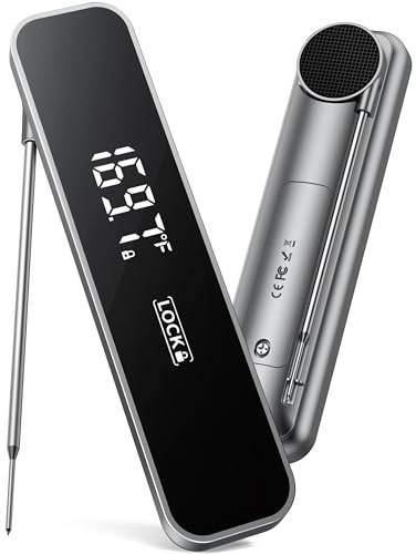 0.3S Instant Read Meat Thermometer – Digital Food Thermometer for Cooking, Grilling, BBQ, Candy, Air Fryer, Griddle – Kitchen Gadget Essentials & Gift for Him