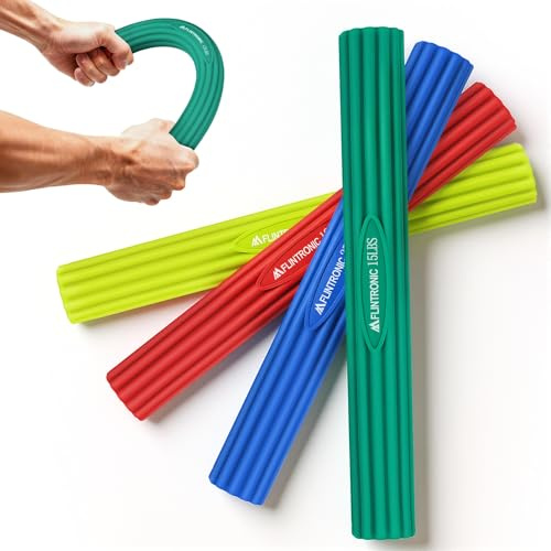Flintronic Fitness motståndsstång, twist och flex träningsstång – för greppstyrka, armbåge, handled och underarmsträning, smärtlindring för tennisarmbåge och golfarmbåge