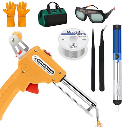 Pistola de soldadura manual de 60 W, dispositivo de soldadura láser multifunción portátil, kit de pistola de soldadura electrónica de 60 W, kit de pistola de soldadura electrónica automática para