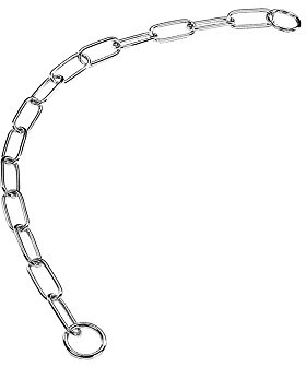 Nobby Collier avec Maillons Grands en Chrome pour Chien 75 cm Diamètre 4,0 mm