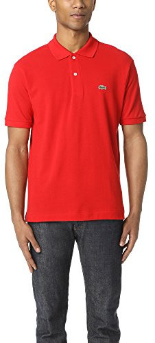 Lacoste Classic Fit L.12.12 Original piqué Polo Shirt, Rosso, L Uomo