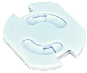 Safety 1st Steckdosen Schutz, Kindersicherung für Babys und Kinder, EU Steckdosenschutz, Drehbare Steckdosensicherung 8er Pack, weiß