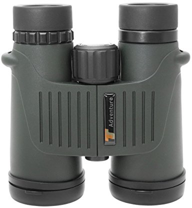 TS-Optics Adventure Fernglas Weitwinkel Dachkant stickstoffgefüllt wasserdicht phasenkorrigiert (10-fache Vergrößerung - TS1042A, Waldgrün)