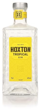 Hoxton Tropical Coconut & Grapefruit Gin | 70cl, 40% ABV | Premium Flavoured Gin with 7 Natural Botanicals | Filtered Through Coconut Shells | Enjoy Neat or in Cocktails