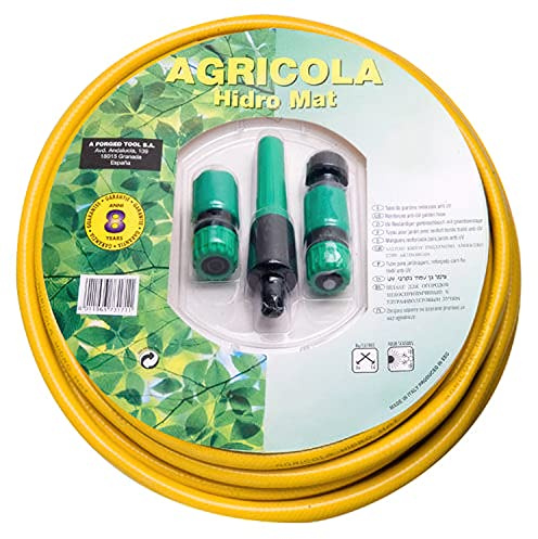 SATURNIA Manguera Jardin Hidro Mat Ø 15 mm. - 5/8 Rollo 15 Metros Con Accesorios