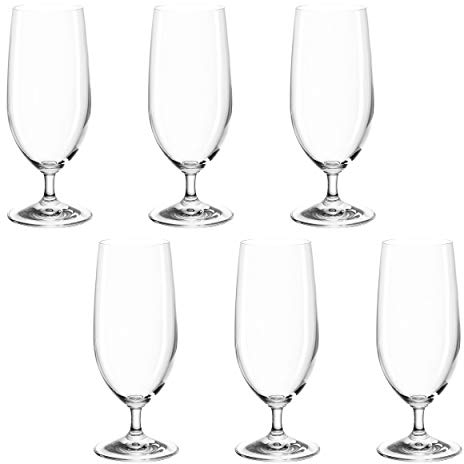 montana pure Bier-Gläser, 6er Set, spülmaschinenfeste Bier-Tulpen, Bier-Kelche im modernen Stil, Glas-Kelche für Bier, Bier-Krüge, 360 ml, 042389