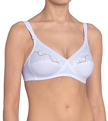 Triumph Womens Elasti Cross + Cotton N Bra, White, 36C UK