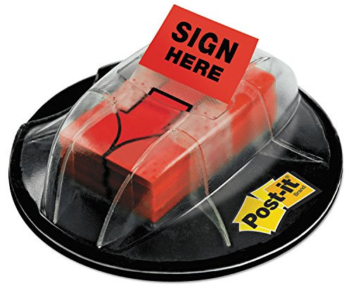 Post-it Index Desk Grip Dispenser 125 of 50mm Sign Here Flags Ref 680-HVS