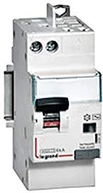 Disjoncteur différentiel U+N 230V~ - 25A typeAC 300mA - 2 modules - vis/auto - DX³4500