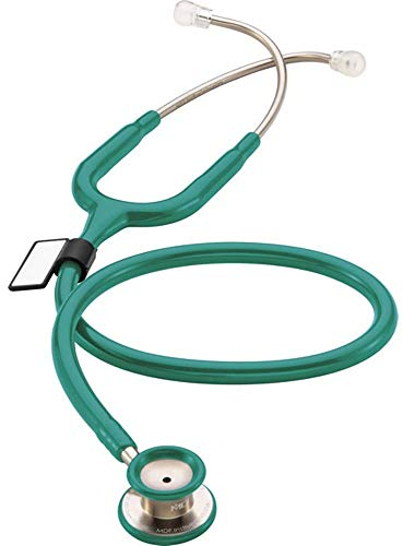 MDF® MD One® Stetoscopio pediatrico in acciaio inox premium della a due testine - Verde acqua (MDF777C-09)