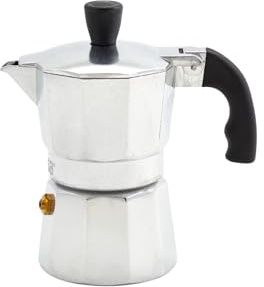 IMUSA USA B120-41V Aluminum Espresso Stovetop Coffeemaker 1-cup, Silver
