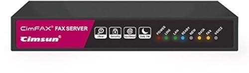 CimFAX A5 Paperless Fax Machine - Send From PC/Mobile Phone via Line 24/7 Anytime Anywhere - Remote Server for 5 Users With Fax2email