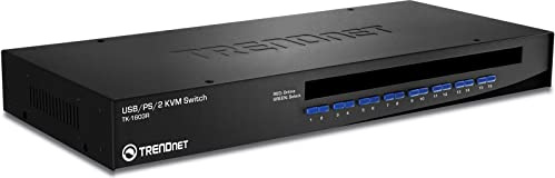 TRENDnet StarTech.com 4 Port Black USB KVM Switch Kit with Cables and Audio