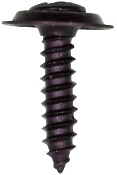 Auveco # 11788#8 X 3/4 Phillips Oval #6 Head AB Tapping SEMS - Black. Qty 100.