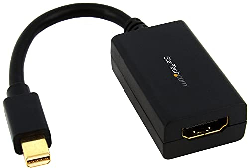 StarTech MDP2HDMI miniDisplayPort Adapter 1x miniDP 1.2 Stecker auf 1x HDMI 1.4 A-Buchse, schwarz