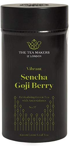 The Tea Makers of London Sencha Goji-berry Pomegranate Green Tea Blend (125g Caddy)