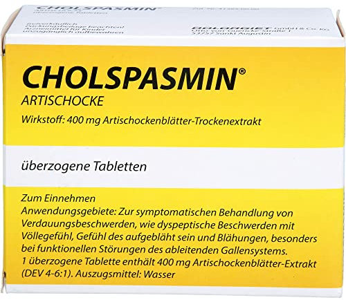 CHOLSPASMIN Artischocke überzogene Tabletten 100 St