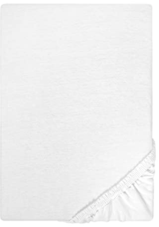 biberna Jersey-Spannbetttuch 0077155 weiß 1x 140x200 cm - 160x200 cm