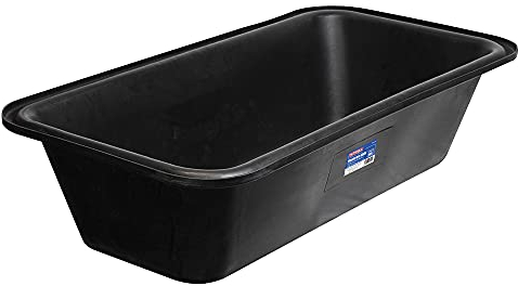 Faithfull FAIBATH Plasterers Bath 128 x 67 x 31cm (4 x 2 x 1 ft) 165 Litre (36 Gallon) Capacity, Black