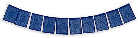 Tibetische Gebetsfahnen massiv, blau Farbe Medizin Buddha Heilung Gebetsfahnen Flaggen