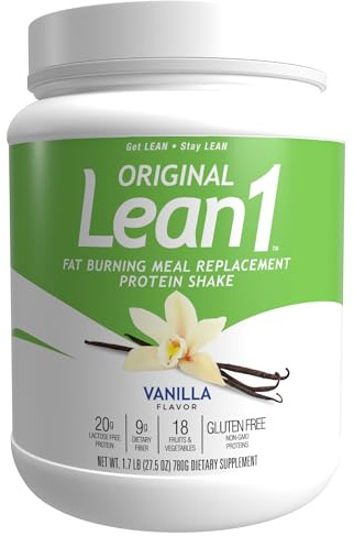 Lean1 Vanilla, Meal Replacement Protein Shake, 15 Serving Tub