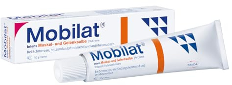 Mobilat Intens Muskel- und Gelenksalbe beschleunigt den Heilungsprozess bei Rücken-, Muskel- oder Gelenkschmerzen, 50g