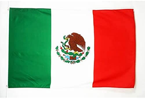 AZ FLAG - Flagge Mexiko - 250x150 cm - Mexikanische Große Fahne 100% Polyester mit Messing-Ösen - 300g