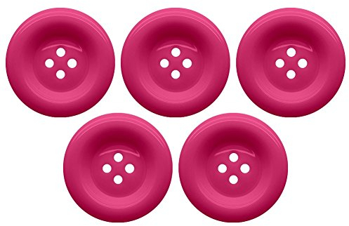 Soul-Cats Knopfset in verschiedenen Farben und Größen Kunststoff bunt, Größe: 30 mm;Farbe: pink