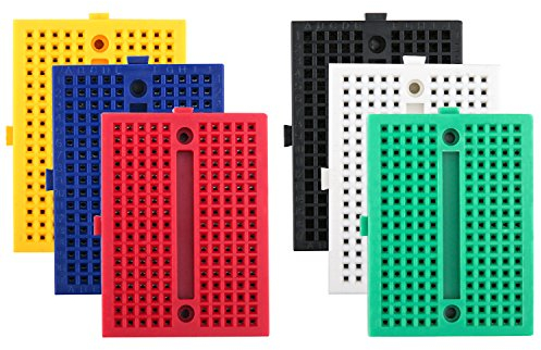ELEGOO Steckbrett 6er Set 170 Tie Points Mini Breadboard Kit für Arduino