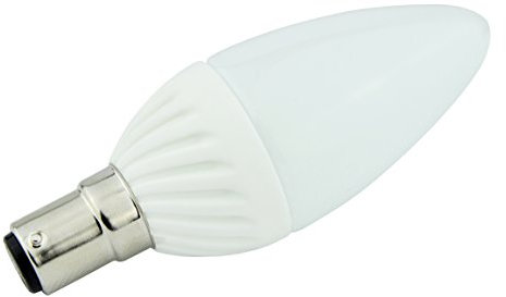 GreenWorld - Lampadina a Risparmio energetico, a Oliva, Opaca, 4,5 W, Attacco B15d (luminosità Non Regolabile - Non Adatta per Il varialuce), Colore: Bianco Caldo