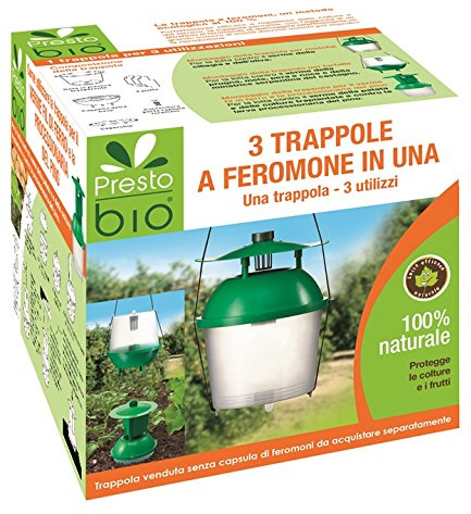 TRAPPOLA UNIVERSALE A FEROMONI MISTA 1 trappola per 3 utilizzi