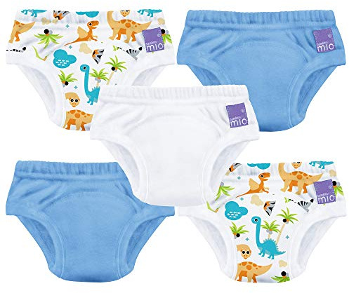 Bambino Mio, Culotte d'apprentissage Lavable, unisexe, pour garçons et filles, mix garçon dino, 2-3 ans, lot de 5