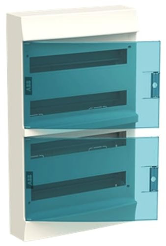 abb-entrelec mistral41 F – Caisse Surface mistral41 W 72 modules 4 rangées Porte Transparent