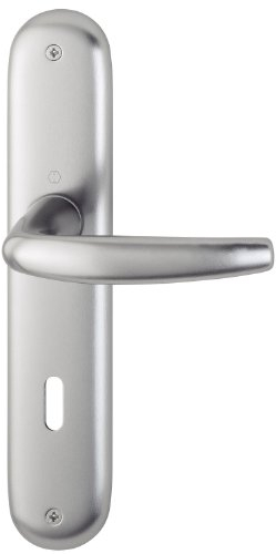 HOPPE Langschildgarnitur Atlanta 1530/273P Alu. F1 PZ 72mm DIN L/R