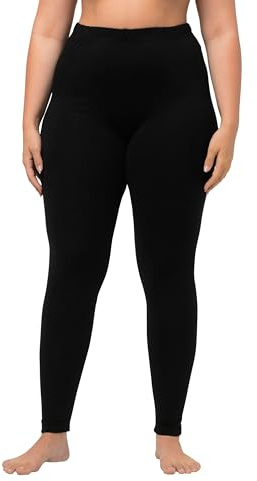 Ulla Popken Legging Ceinture élastiquée Coton élasthanne Noir 54+ 485548 10-54+