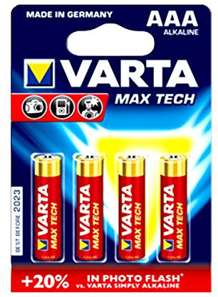 Varta MaxiTech LR03 Micro AAA Batterie (1,5V, 2400mAh, 10x 4-er Blister)