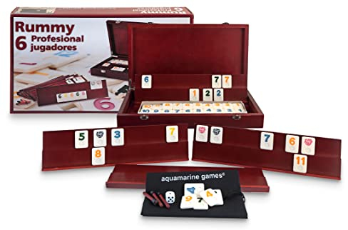 Aquamarine Games – Rommé Professionell, 7 años to 99 años, 6 Spieler (compudid CP009)