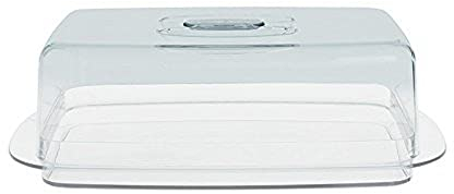 Excelsa Plato de Queso Cover & Color Blanco Arco Iris 30 x 17 x 10