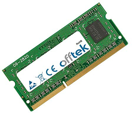 OFFTEK 8GB RAM Memory 204 Pin Sodimm - DDR3L - PC3-12800 (1600Mhz) - Non-ECC Multi-Colored