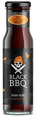 Black BBQ Sauce texas style. rauchig und scharfe amerikanische Barbecue Sauce | Pulled Pork| Steak | Ribs| Marinade | Grill Fleisch| Burger Sauce | Marinade