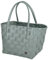 Handed By Handgewebt Paris shopper Tasche, Mehrfarbig (Gray/Green), 27 x 31 x 24 cm