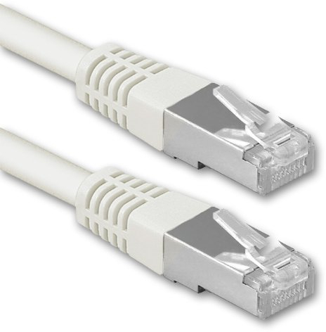 Cable de red CAT6 Ethernet LAN SET | 10/100/1000/Mbit/s | Patchkabel | CAT6 | S-FTP & | Doble blindado | PiMF | 250 mhz | Compatible con CAT 5/CAT 6 A/Cat 7 | Para Switch, Router, módem, panel de conexiones, punto de acceso blanc - 1 Stück 0,25 m