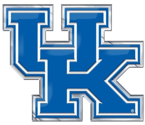FANMATS NCAA Kentucky Wildcats Embossed Color Metal Emblem