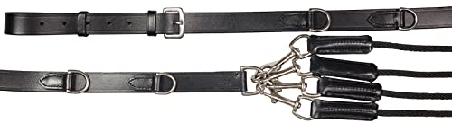 HORZE Gogue Hilfszügel, Schwarz, P